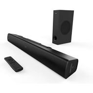 Creative Stage V2 2.1 Soundbar with Subwoofer, Clear Dialog and Surround of Sound Blaster, Bluetooth 5.0, TV ARC, Optical and USB Audio, Wall Mounting, Bass and Treble Adjustment,
