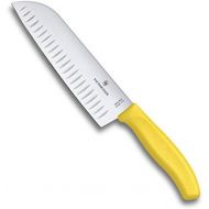 [아마존베스트]Victorinox 17 cm Fluted Blade Santoku Knife Blister Pack, Yellow