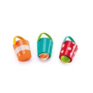 Hape Happy Buckets Set | Three Water Wheel Bath Time Toys For Toddlers, Multicolor