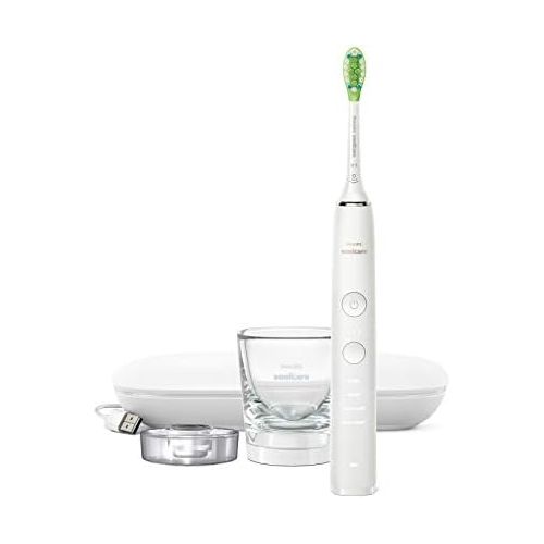 필립스 Philips Sonicare DiamondClean Electric Toothbrush with Intelligent Brush Head, Pressure Sensor, 4 Modes, 3 Intensities, Charger and Travel Charger