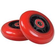 AlveyTech 76 mm Wheels for the Razor FlashRider 360 and RipRider 360 (Set of 2) - Durable Red Wheel with Black Hub with ABEC Bearings, Replacement Drift Kart and Scooter Wheel Parts, DIY Install