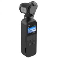 DJI Osmo Pocket Handheld 3 Axis Gimbal Stabilizer with Integrated Camera, Starter Bundle with Tripod, PolarPro Mount, Cradle, 64GB microSD Card, Case, Cloth