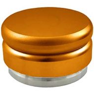 Scarlet bijoux scarlet espresso | Tamper Flat fuer Barista; zur perfekten Extraktion mit Siebtragermaschinen; fuer Siebe mit 58 mm Durchmesser; solide Ausfuehrung mit 490 g Gewicht (Gold)