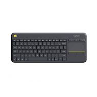 Logitech K400 Plus Keyboard, Dutch Wireless Touch, Black, 920-007145 (Wireless Touch, Black)