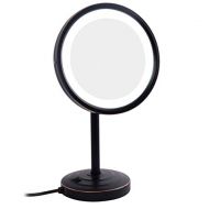 Light 5X,3X,Zoom In On The Mirror LED Desktop Magnifying Mirror Bathroom Mirror Magnification Round...