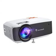 Bonsaii TV Projector, Support 1080P Outdoor Movie Projector for Home, Video Projector Compatible with Phone Wired Synchronization/Streaming Stick/HDMI/VGA/TF/USB/TVBox/Laptop