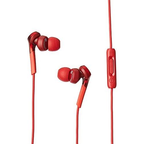 오디오테크니카 Audio-Technica ATH-CKS550XiSRD Solid Bass In-Ear Headphones, Red