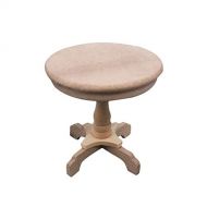 SXFSE Dollhouse Decoration Accessories, 1:12 Dollhouse Furniture Miniature Wooden Round Side Table Kids Pretend Play Toy