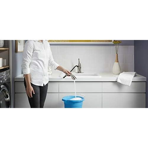  KOHLER Simplice Laundry Sink Faucet, Single Handle Pull-Out, 2-function Spray Head, 3-hole Install, Utility Sink Faucet, Vibrant Stainless Finish, K-22035-VS