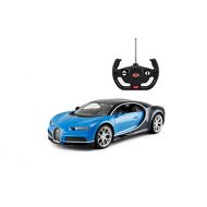 Modern-Depo Licensed Bugatti Chiron RC Car 1/14 Scale Black Rastar Radio Remote Control Toy Vehicle Sport Racing Car