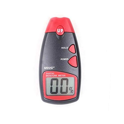  YADSHENG Hygrometer Bamboo Cotton Tobacco Paper Foodstuff Digital Moisture Meter Range 5%~40% Wood Indoor Thermometers (Color : Red, Size : One Size)