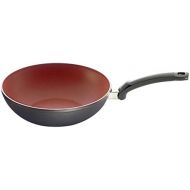 Fissler SensoRed Wok Pan 28 cm Diameter with Thermo-Sensitive Non-Stick Coating, Temperature Display, Aluminium Frying Pan, All Hob Types  including Induction