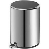 SuoANI Stainless Steel Bin Touch Bins for Kitchen Trash Bin Bathroom Trash Bin Bedroom Waste Bin Kitchen Simple Human Bins