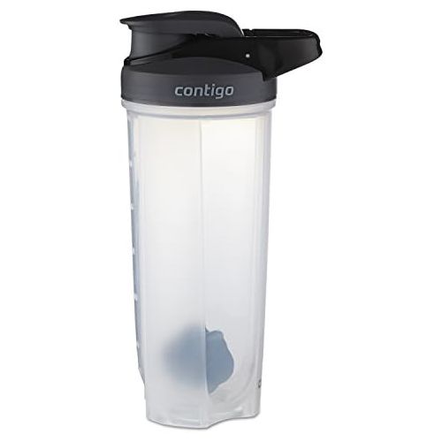 [아마존베스트]Contigo - 70290 Contigo Shake & Go Fit Snap Lid Shaker Bottle, 28 oz, Black