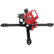 QWinOut OWL260 260mm FPV Racing Drone Frame Kit Carbon Fiber Rack with 3D Print TPU Camera Mount for gopro Hero 8 Action Camera (30 Degree,red)