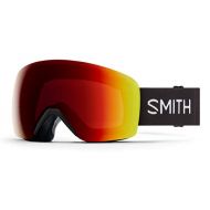 Smith Skyline Asia Fit Snow Goggles Black/ChromaPop Photochromic Red Mirror