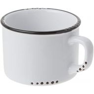 Abbott Collection Enamel Look Stoneware Cappuccino Cup, White