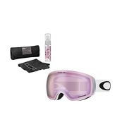 Oakley Flight Deck XM Snow Goggle (Matte White Frame/Prizm HI Pink Iridium Lens) with Lens Cleaning Kit