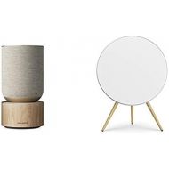 Bang & Olufsen Beosound Balance Wireless Multiroom Speaker, Natural with Beoplay A9 4th Gen Wireless Multiroom Speaker, White