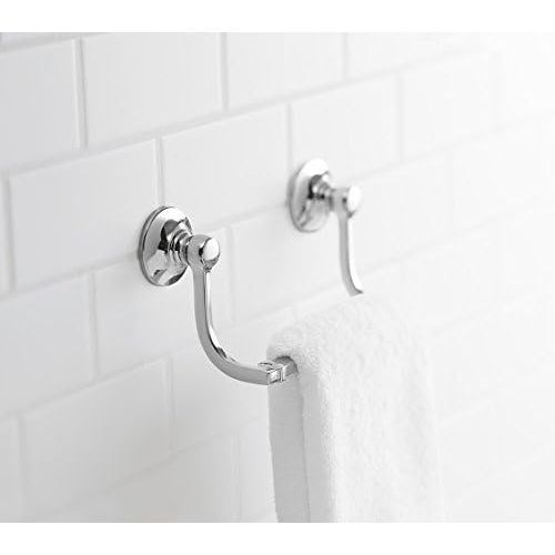  KOHLER K-11416-CP Bancroft Hand Towel Holder, Polished Chrome