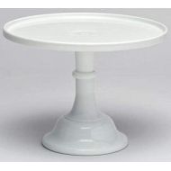 Rosso Glass Cake Plate Round Plain & Simple Mosser Glass (10, Milk Glass)