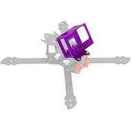 QWinOut 3D Print TPU Camera Mount 20 Degree 3D Printed Camera Holder 3D Printing Protective Cover for Gopro Hero 8 OWL260 Frame DIY RC Drone FPV Racer (Purple)