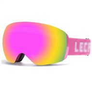 WYWY Snowboard Goggles Anti-Fog Ski Goggles Winter Double Layers Snowboard Skiing Sunglasses UV400 Protection Ski Glasses Ski Goggles (Color : A)