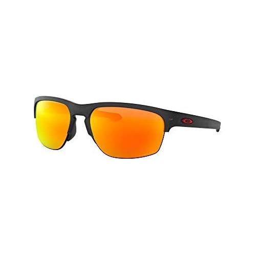 오클리 [아마존베스트]Oakley Mens Sliver Edge Asian Fit Sunglasses,OS,Matte Black Ink/Prizm Ruby: Sports & Outdoors