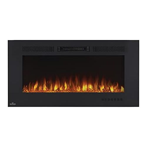  Napoleon Allure Phantom 42 Electric Fireplace (107 cm) Premium Fire, Fireplace with Heating and LED Flame Effect, Electric Fireplace, Wall and Built In Fireplace
