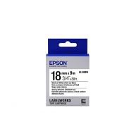 Epson LabelWorks Strong Adhesive LK (Replaces LC) Tape Cartridge ~3/4 Black on White (LK-5WBW) - for use with LabelWorks LW-400, LW-600P and LW-700 Label Printers