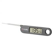 Taylor Precision Products Folding Stem Digital Display Food Thermometer, One Size, Black: Kitchen & Dining