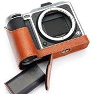 TP Original Handmade Genuine Real Leather Half Camera Case Bag Cover for Hasselblad X1D X1D II 50C Rufous Color