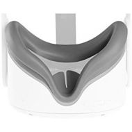 [아마존베스트](1 Pack) Seltureone Silicone VR Face Pad Compatible for Oculus Quest 2, Face Eye Cushion Cover Mask Skin, Sweatproof Washable, Black