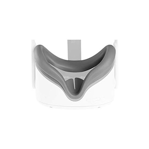  [아마존베스트](1 Pack) Seltureone Silicone VR Face Pad Compatible for Oculus Quest 2, Face Eye Cushion Cover Mask Skin, Sweatproof Washable, Black