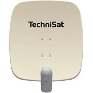 [아마존베스트]-Service-Informationen TechniSat SATMAN 65 PLUS Satellite Dish (65 cm Satellite Mirror with Mast Mount and UNYSAT Quattro-LNB in Weather Protection Housing, Multi Switch is Required) Beige