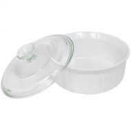 [아마존베스트]CorningWare French White 1-1/2-Quart Covered Round Dish with Glass Top