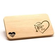 [아마존베스트]Spruchreif PREMIUM QUALITAET 100% EMOTIONAL Breakfast board made of wood, wooden board with engraving, wooden board with heart cut-out, gift for grandpa, gift ideas for grandpa, gif
