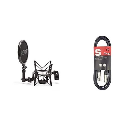 로데 [아마존베스트]Rode Microphones Roede Elastic Microphone Holder SM6 with Integrated Pop Shield