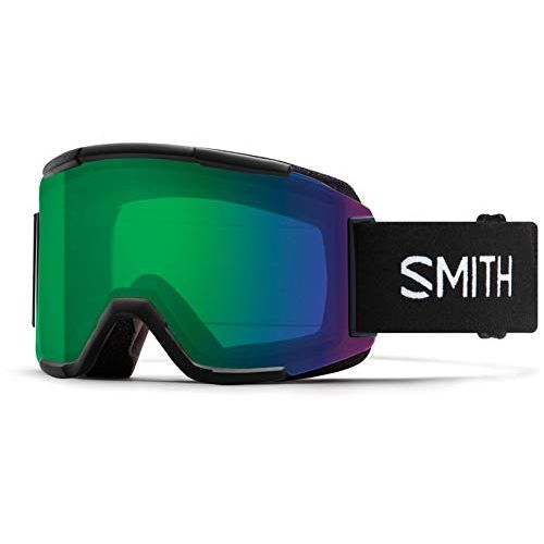 스미스 Smith Optics Squad Adult Snow Goggles - Black/Chromapop Everyday Green Mirror/One Size
