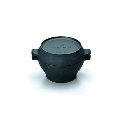 Snow Peak Cast Iron Micro Pot - Small Dutch Oven - Home & Outdoor Kitchen - Camping - 3.5 Ibs