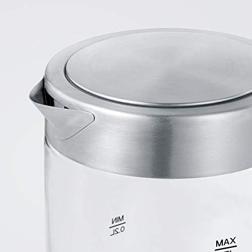  [아마존베스트]SEVERIN WK 3472 Mini Glass Kettle, High Quality and Comfortable, 0.5 Litre, 1,100 Watt, 100% BPA Free