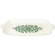 Lenox 886163 Holiday Large Serving Platter, Red & Green, 6.0 LB