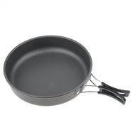 Kesoto Anodized Aluminum Camping Cookware,Backpacking Camping Fry Pans Pot for 2-3 Person - 22x5cm