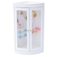 TOYANDONA 1/12 Doll House Bathroom Miniature Wooden Shower Room Miniature Furniture Accessories Family Bathroom Playset