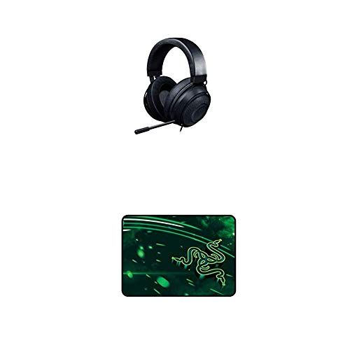 레이저 Razer Kraken Gaming Headset + Goliathus Cosmic Medium Mouse Pad Bundle