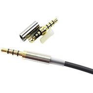 [아마존베스트]Ketdirect Gold 3.5mm 4Pole Male Repair headphone Jack Plug Metal Audio Soldering & Spring