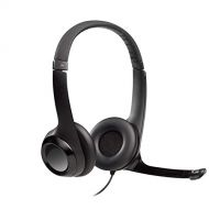 Logitech H390 USB Headset with Noise-Cancelling Mic - 16 Pack , Black