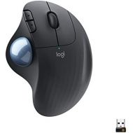 [아마존베스트]Logitech ERGO M575 Wireless Trackball Mouse - Easy Thumb Control, Smooth Movement, Ergonomic Design, for Windows, PC & Mac with Bluetooth & USB Function