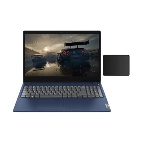 레노버 Lenovo IdeaPad 3 15.6“ HD LED Touch-Screen Laptop 10th Gen Intel Core i5-10210U 20GB RAM 1TB SSD Dolby Audio HDMI Windows 10 Home Abyss Blue with Mouse Pad Bundle