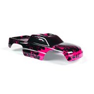 SummitLink Custom Body Muddy Hot Pink Over Black Compatible for 1/10 Stampede Bigfoot 4x4 VXL 2WD Slayer RC Car or Truck (Truck not Included) ST-BNR-01